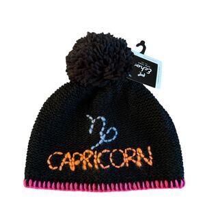 Knit Beanie Capricorn Horoscope Astrology Collection Echo New York NWT